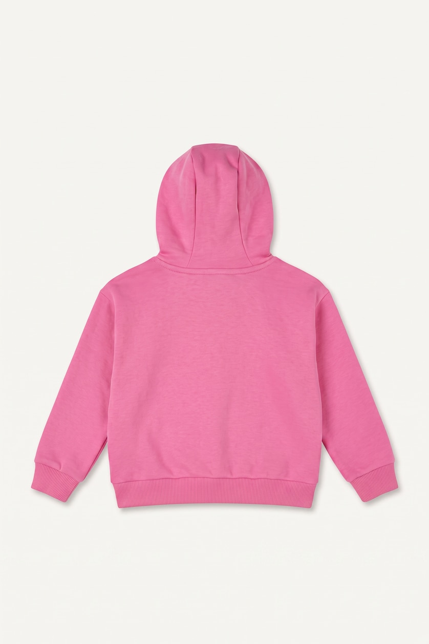 Baby Girls Pink Regular Fit Hooded Cardigan