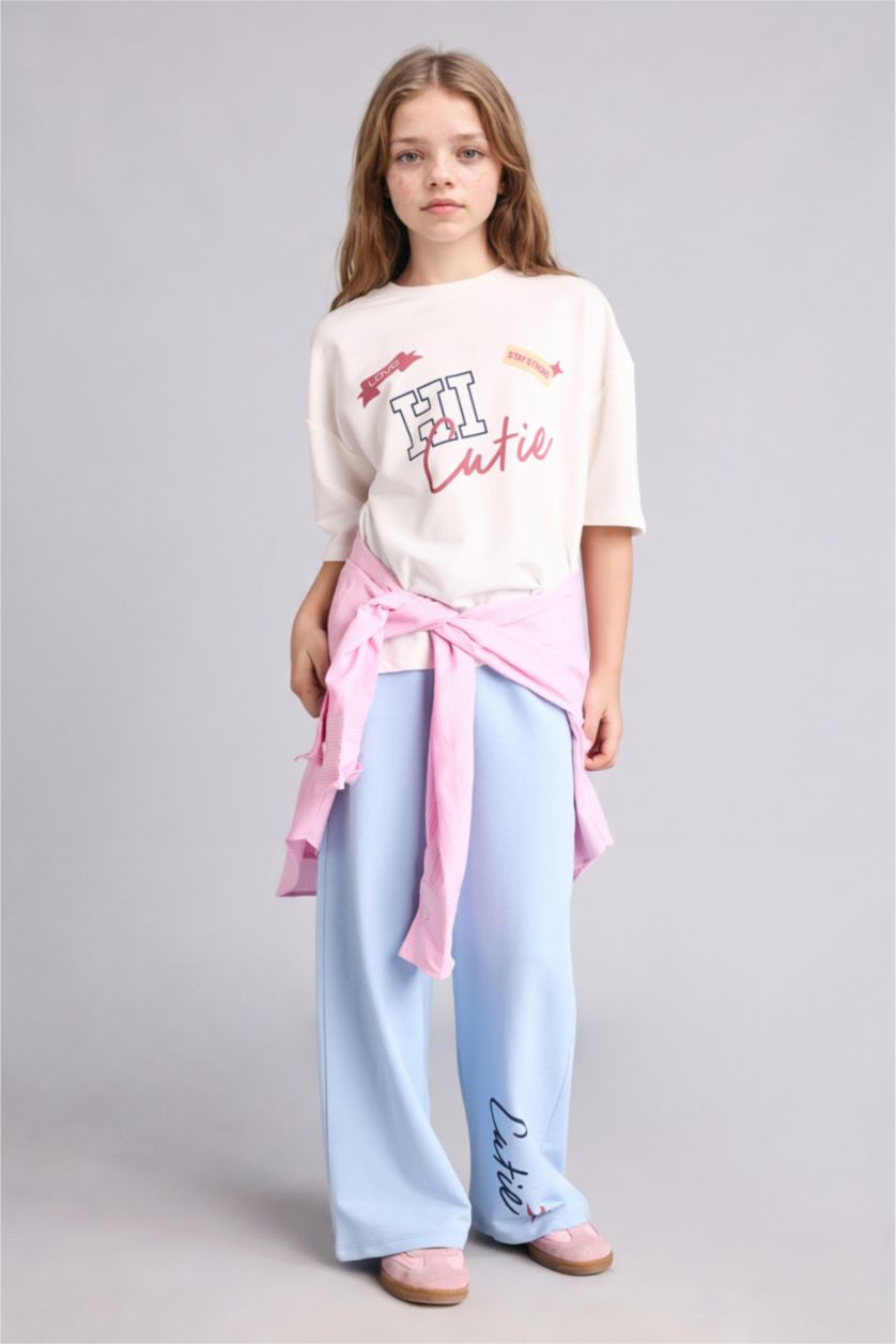 Young Girls - Teen Girls Ecru 2 piece Regular Fit Set
