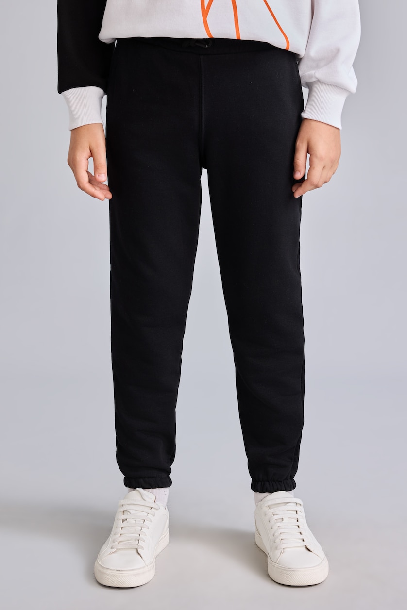 Young Boys - Teen Boys Black Regular Fit Trousers