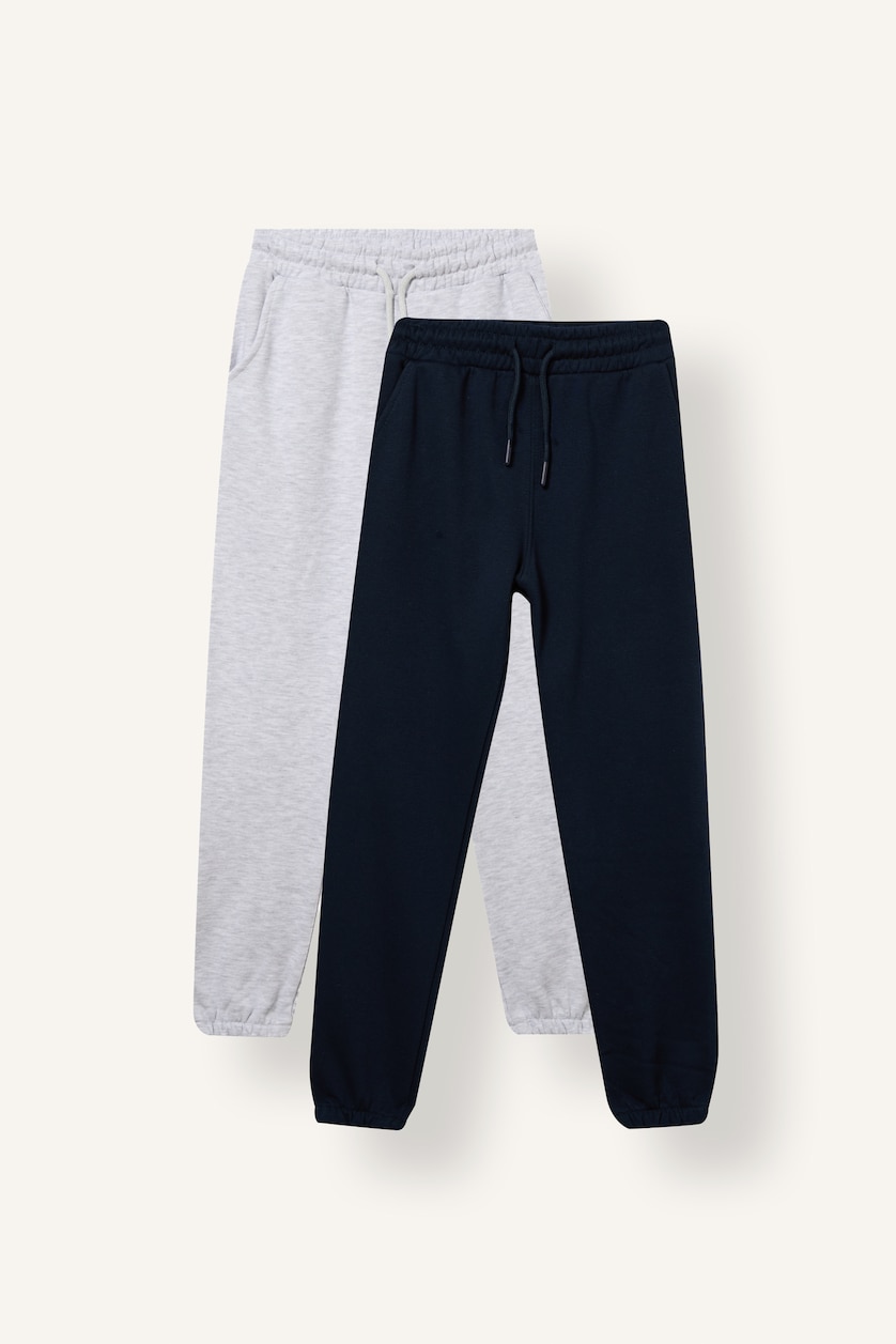 Young Boys - Teen Boys Light Grey Melange Regular Fit Trousers