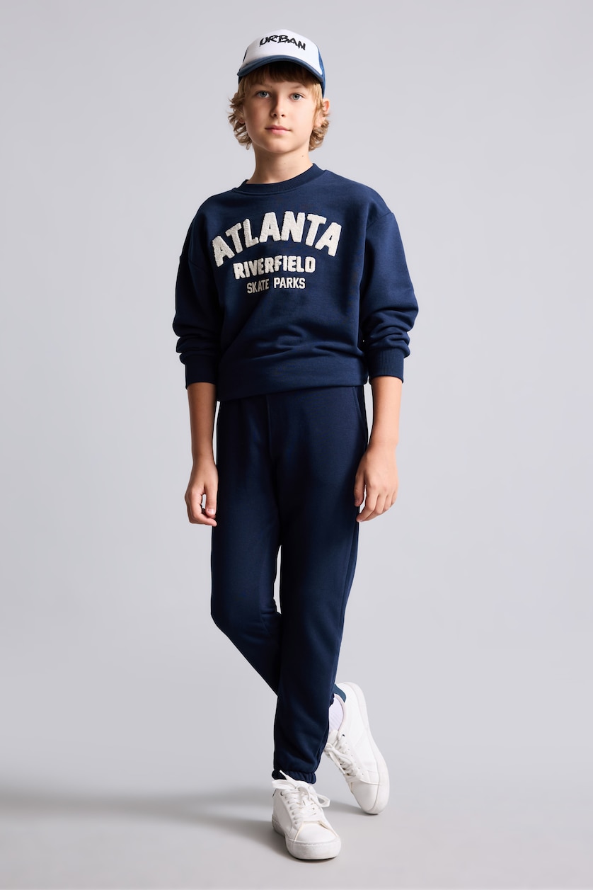 Young Boys - Teen Boys Light Grey Melange Regular Fit Trousers
