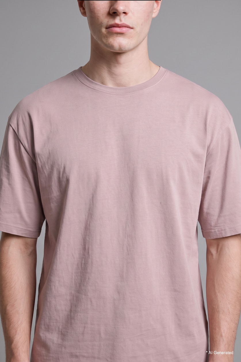 Men Rose Relax Fit Short Sleeve T-Shirt