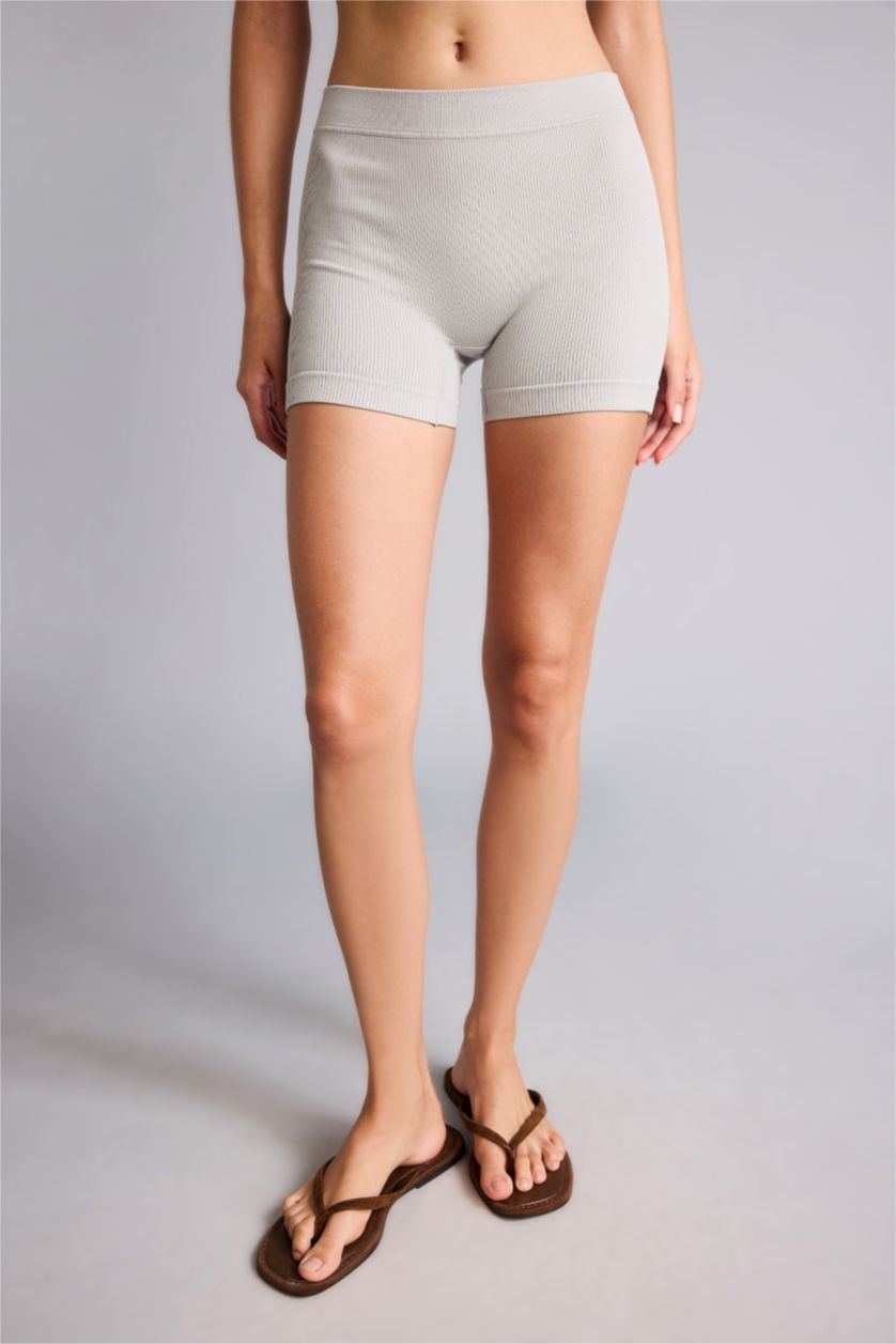 نساء رمادي Elastic Waist Seamless Boxer