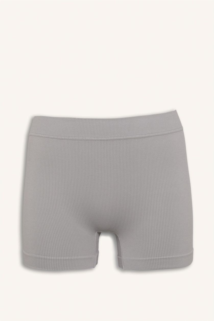 نساء رمادي Elastic Waist Seamless Boxer