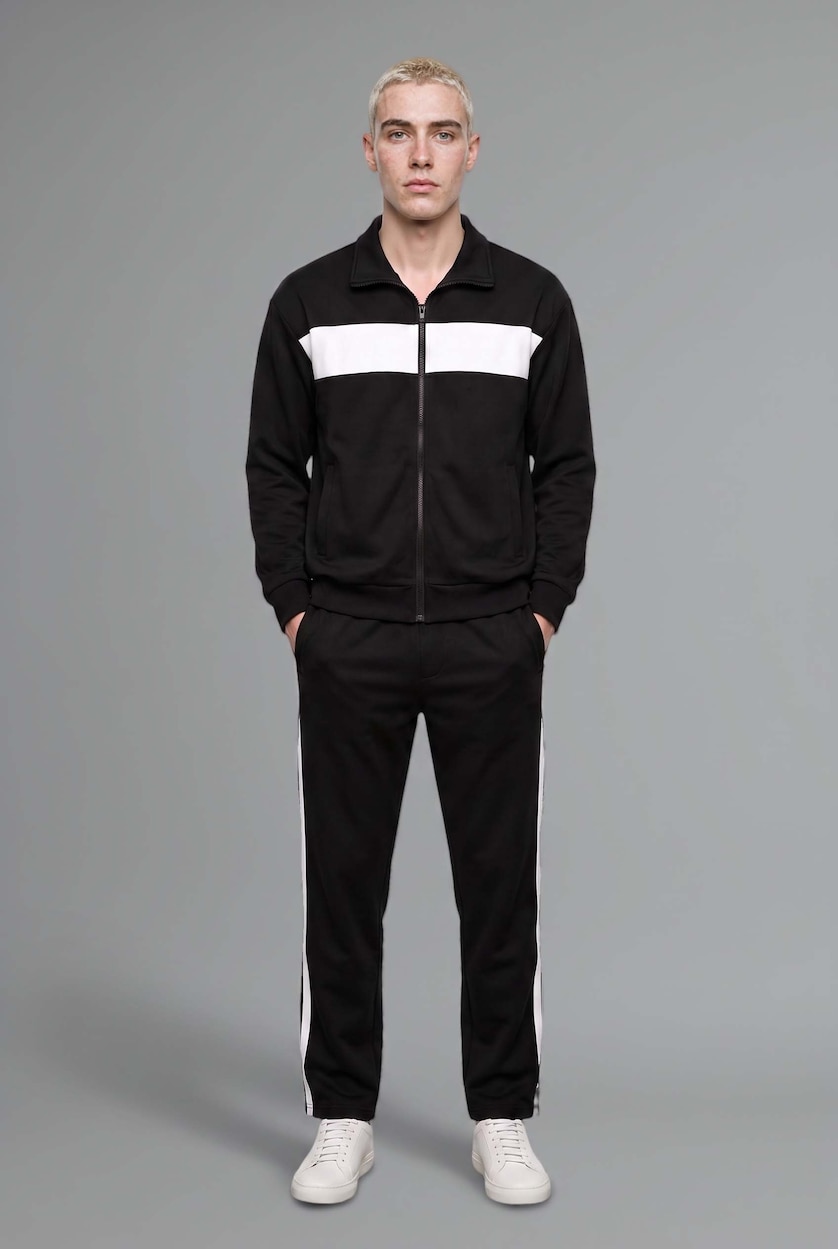 MAN Black Relax Fit Trousers