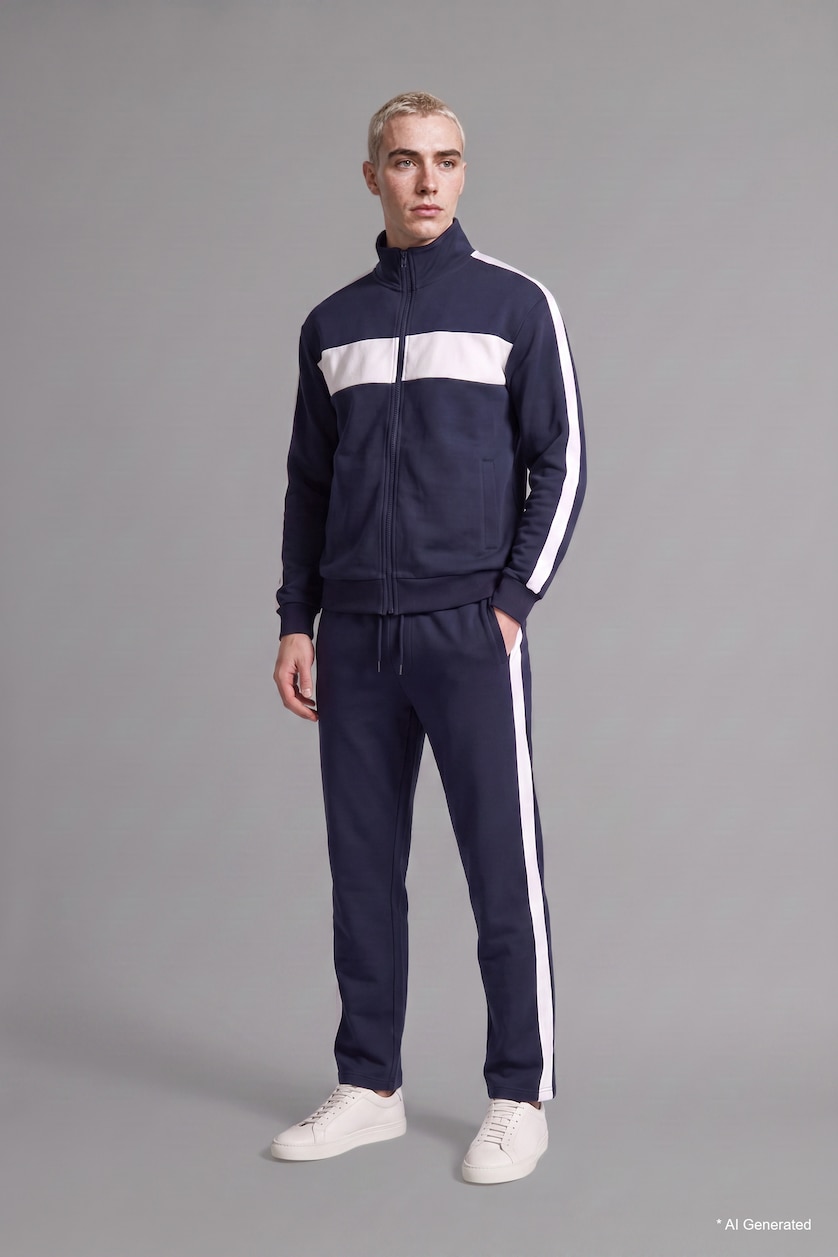 MAN NAVY Relax Fit Trousers