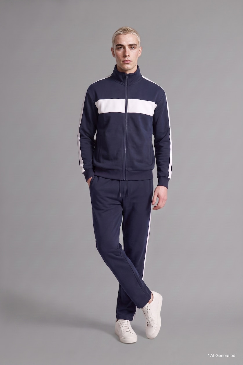 MAN NAVY Relax Fit Trousers