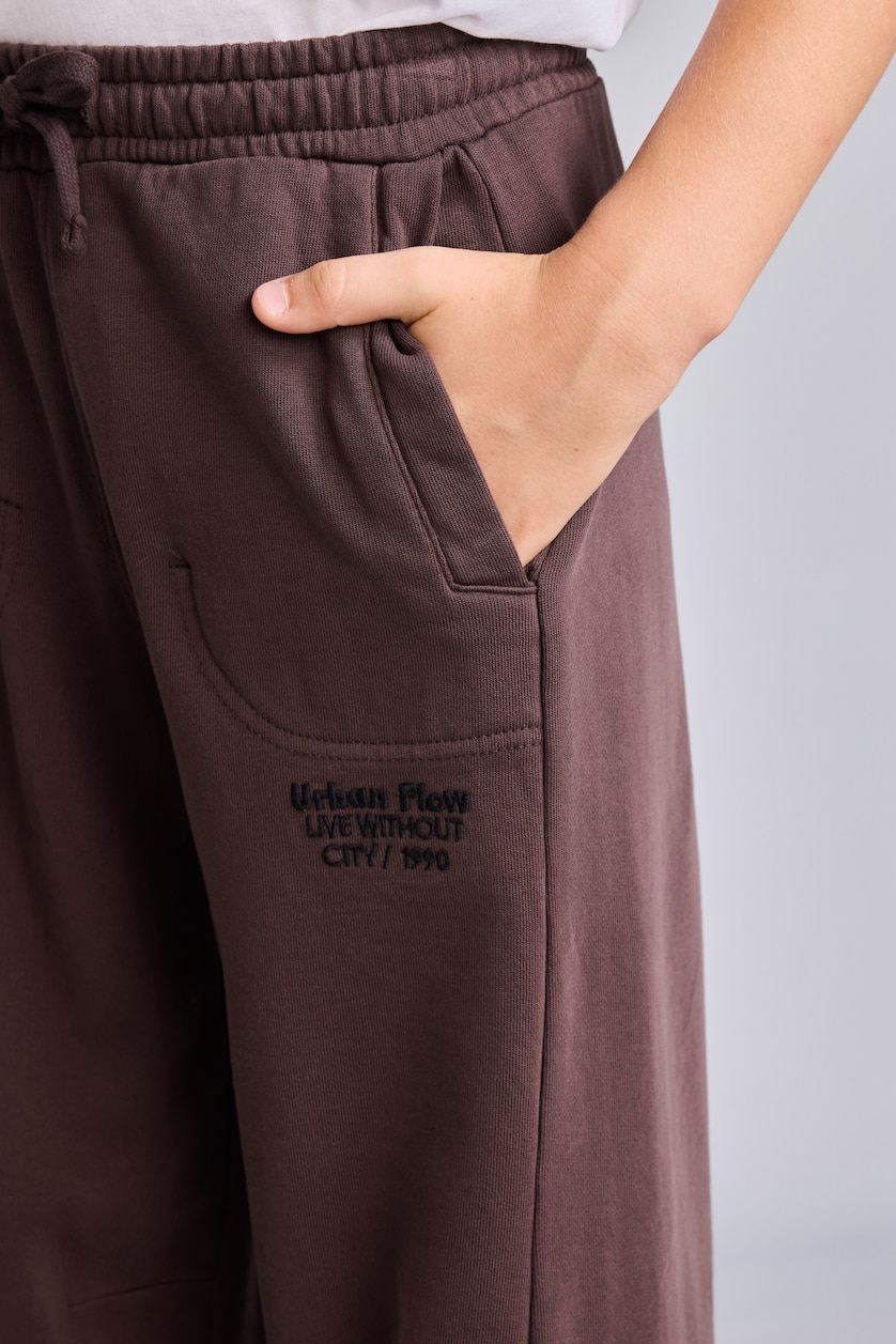 Young Boys - Teen Boys Light Brown Slogan Pattern Trousers