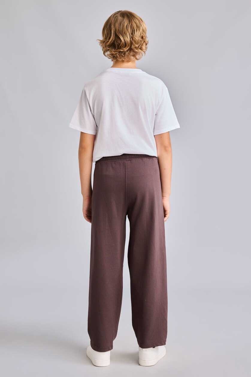 Young Boys - Teen Boys Light Brown Slogan Pattern Trousers
