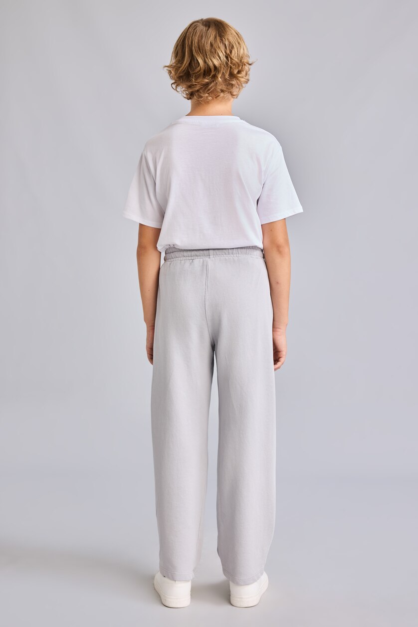 Young Boys - Teen Boys Light Grey Slogan Pattern Trousers