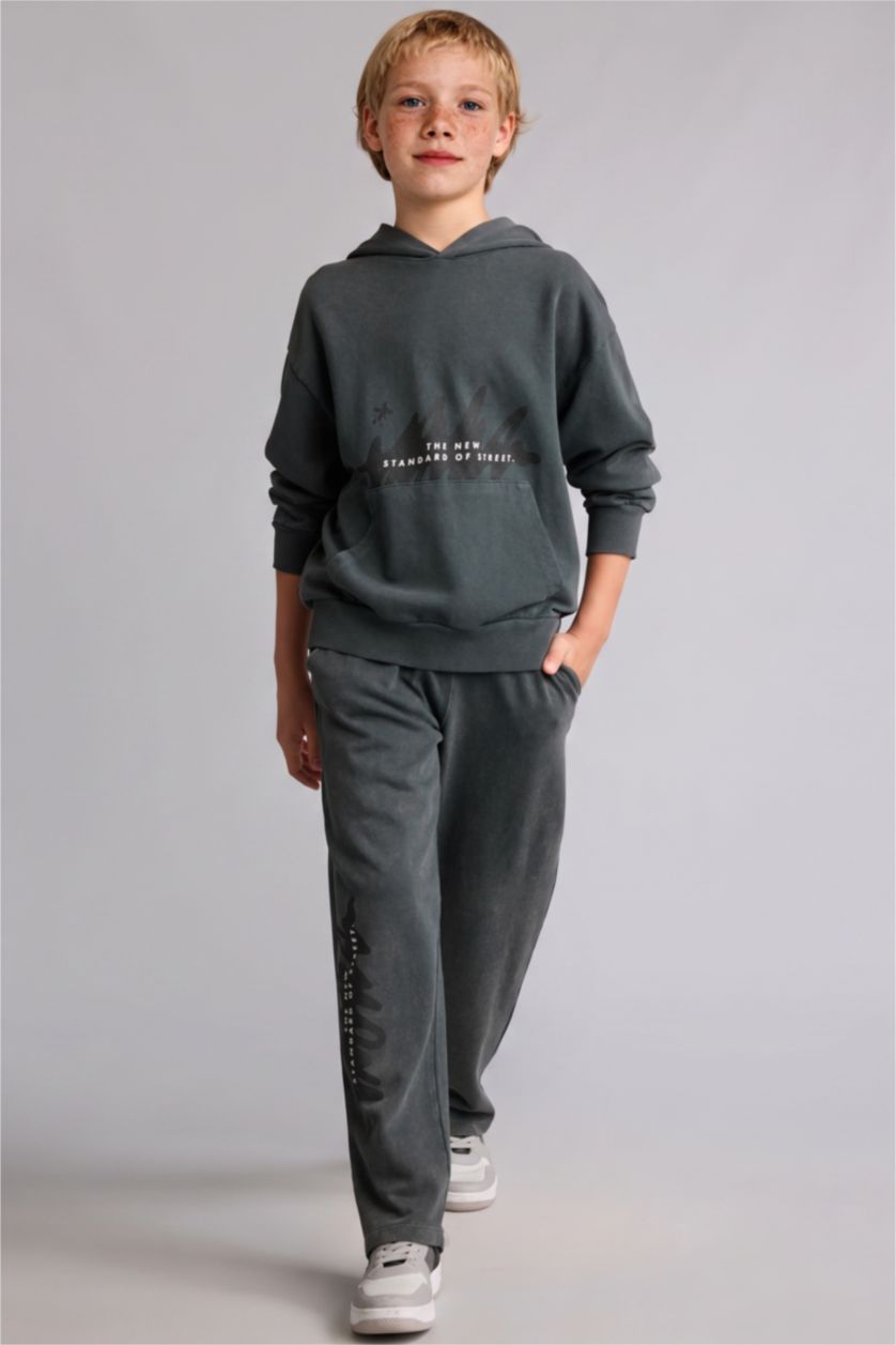 Young Boys - Teen Boys Grey Loose Fit Trousers
