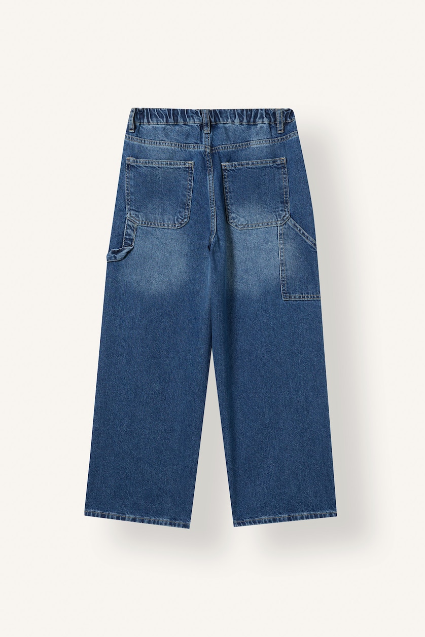 Erkek Çocuk - Genç Erkek Mavi Loose Fit Jean Erkek Çocuk