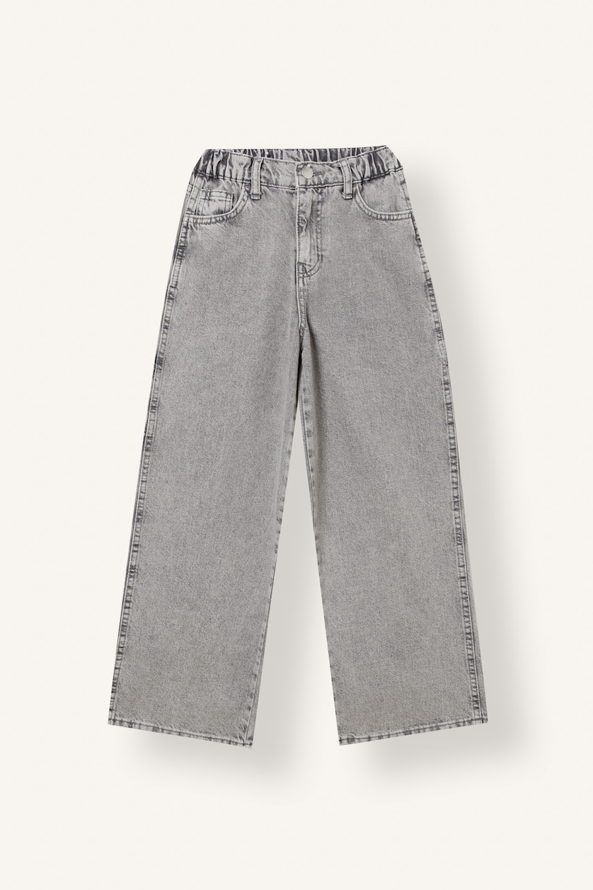 Erkek Çocuk - Genç Erkek Gri Loose Fit Jean Erkek Çocuk
