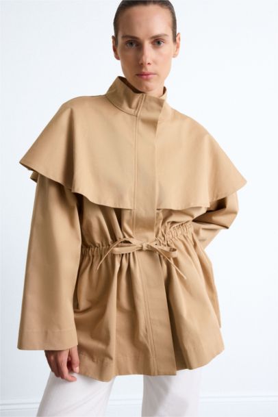 WOMAN Stone Regular Fit Belted Jacket