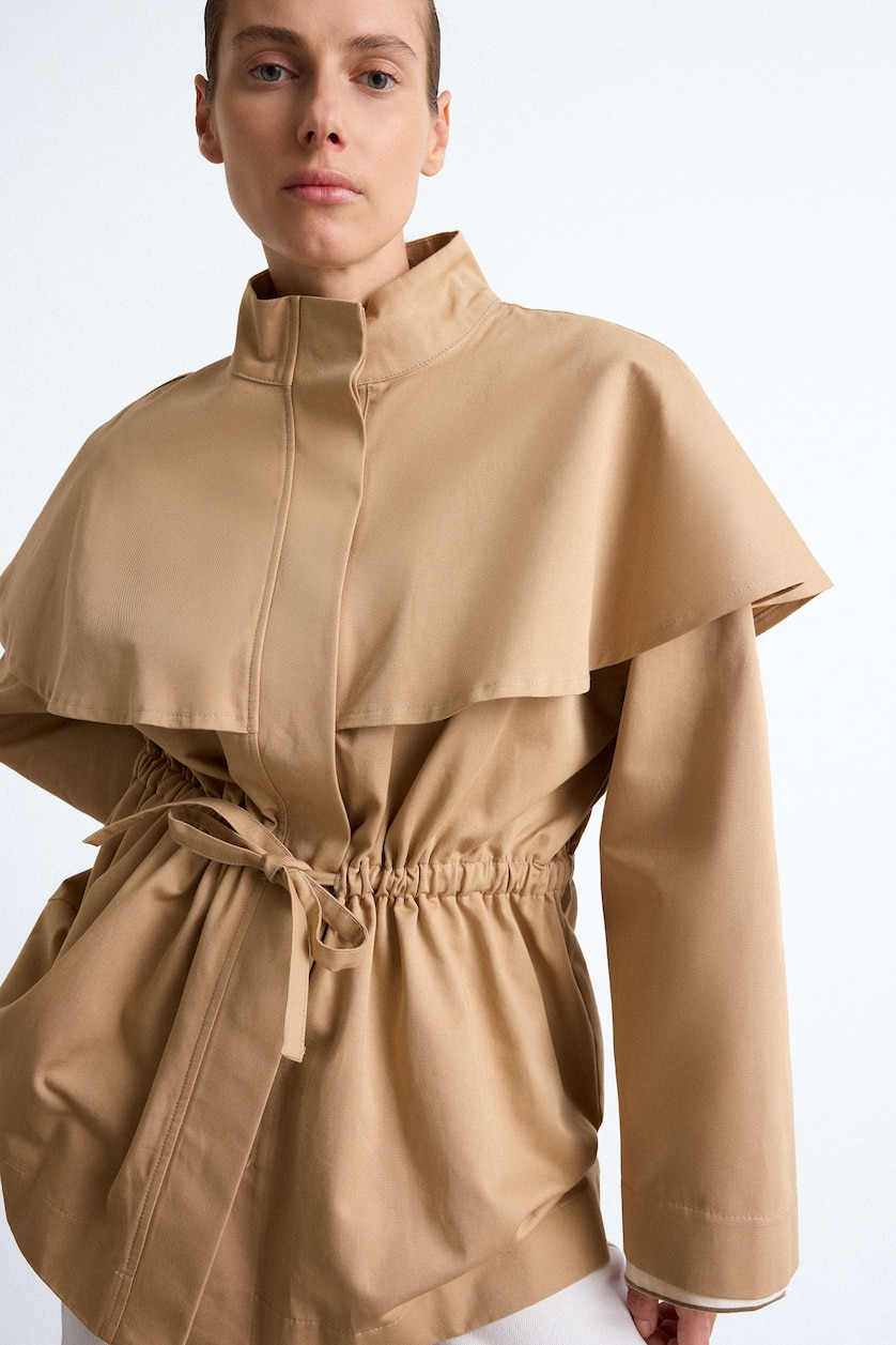 WOMAN Stone Regular Fit Belted Jacket