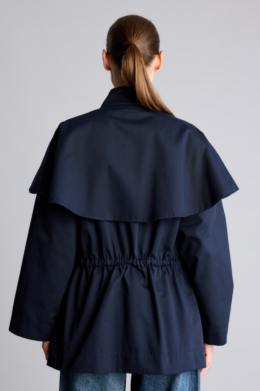 WOMAN NAVY With Belt Jacket