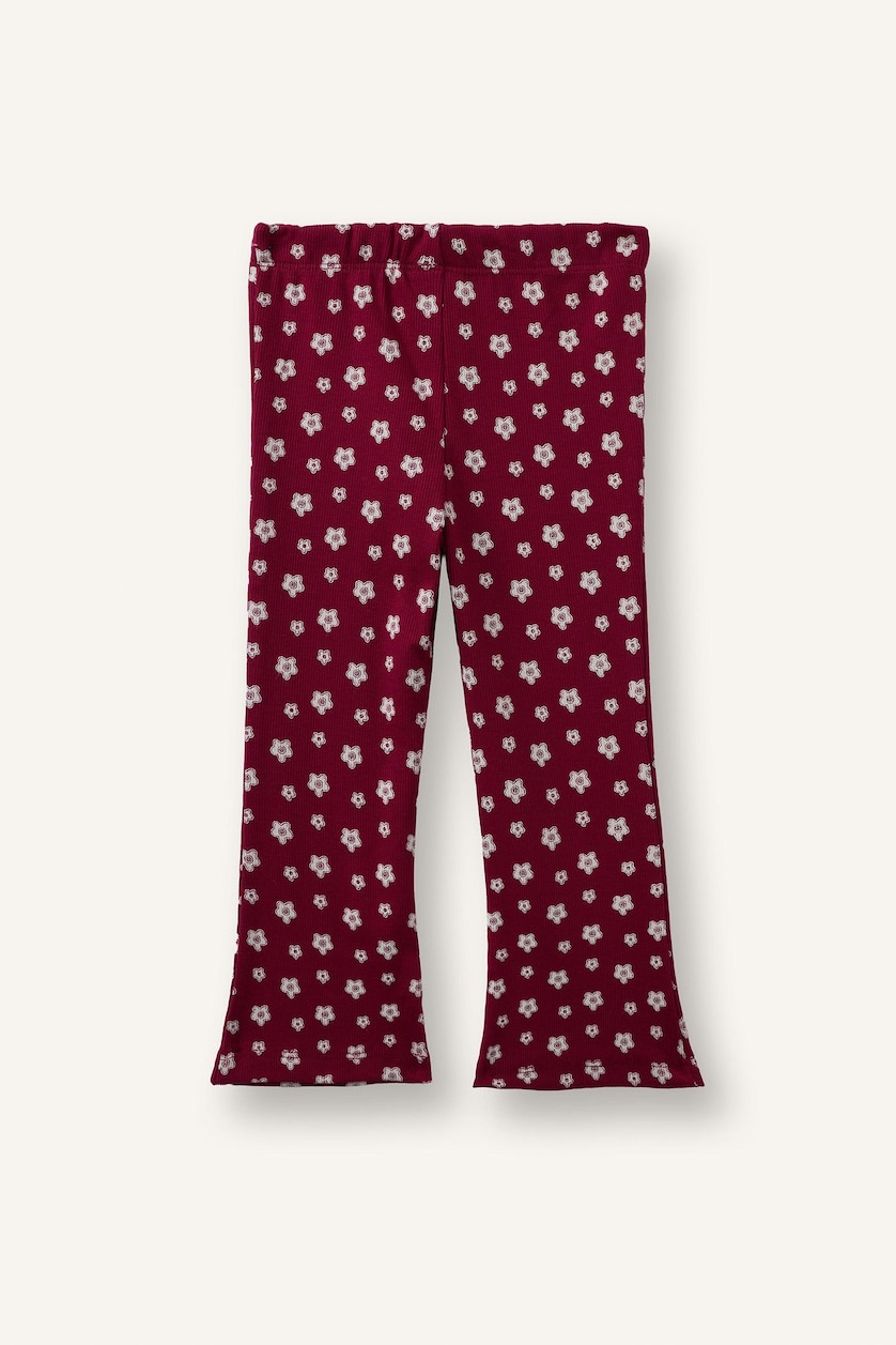 Baby Girls Bordeaux Girl Ribbed Camisole Leggings