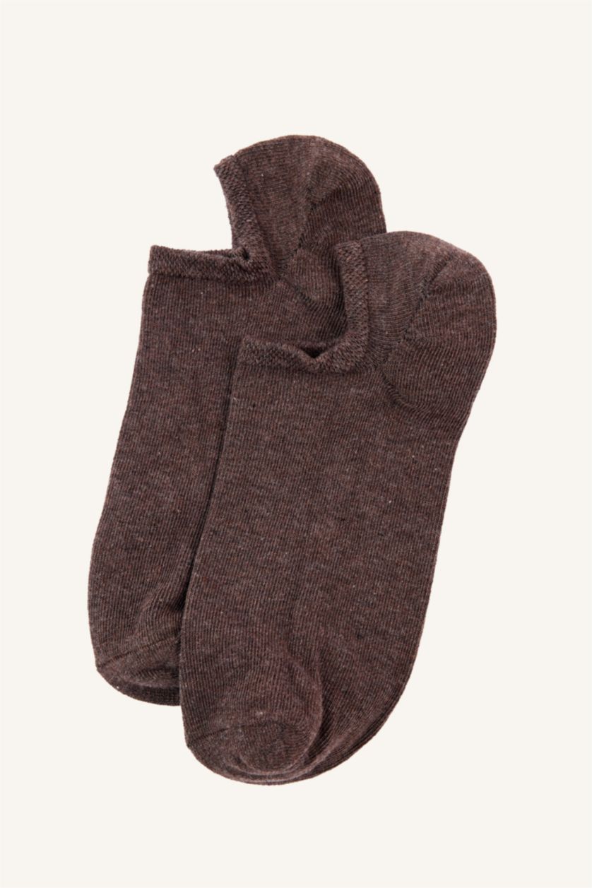 Men Brown 5 Piece Cotton Step Socks