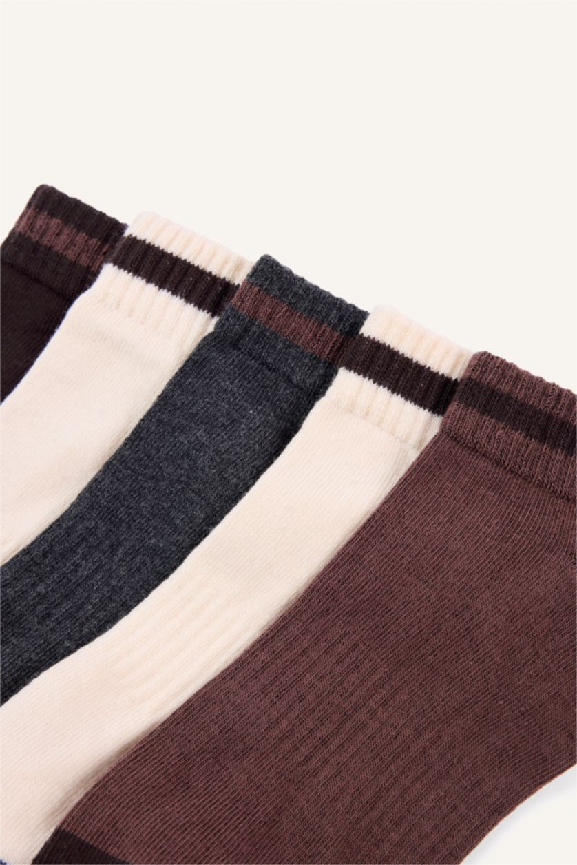 Men Karma 5 Piece Cotton Short Socks
