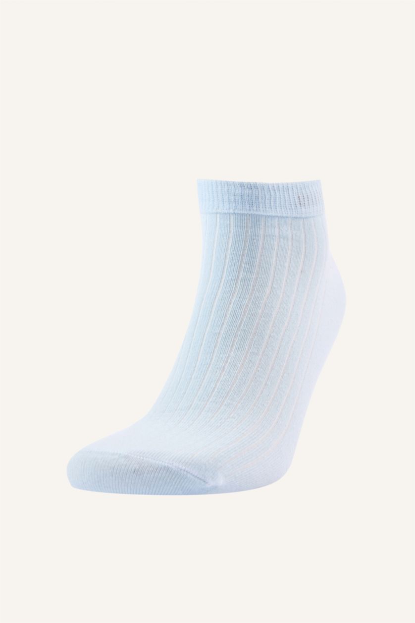 Men NAVY 5 Piece Cotton Short Socks