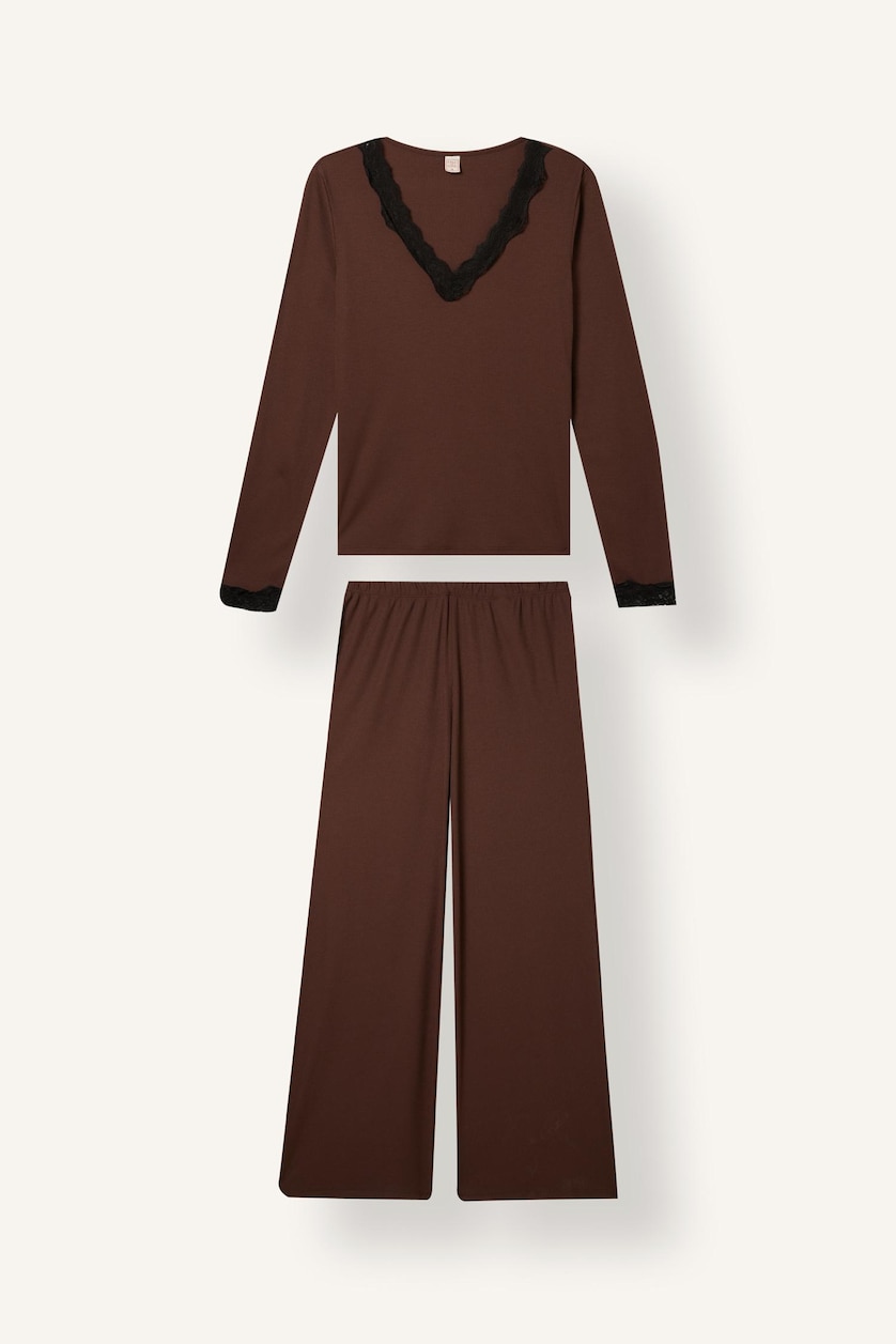 Women Brown Ribana 2 piece Set