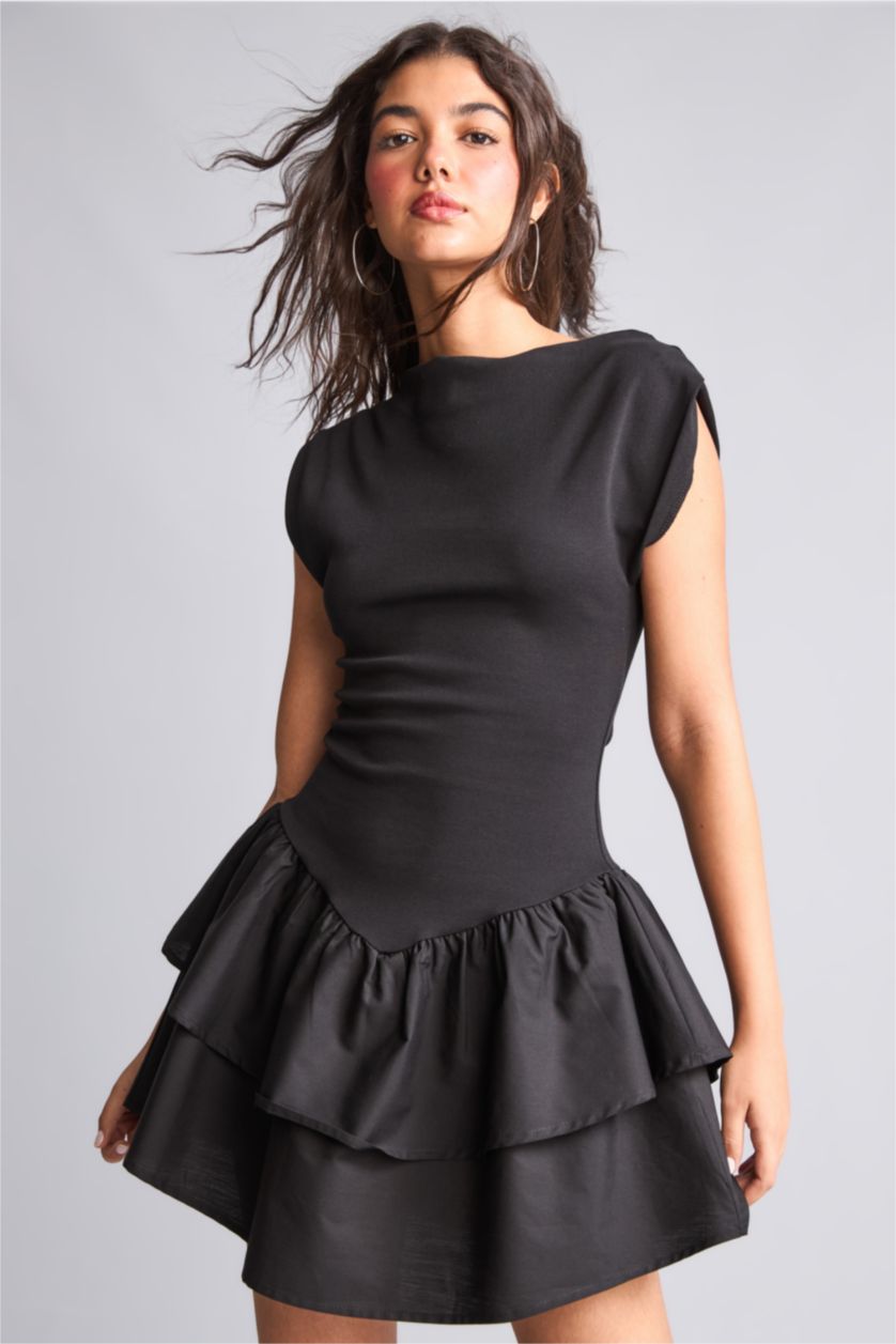Women Black Ribana Dress