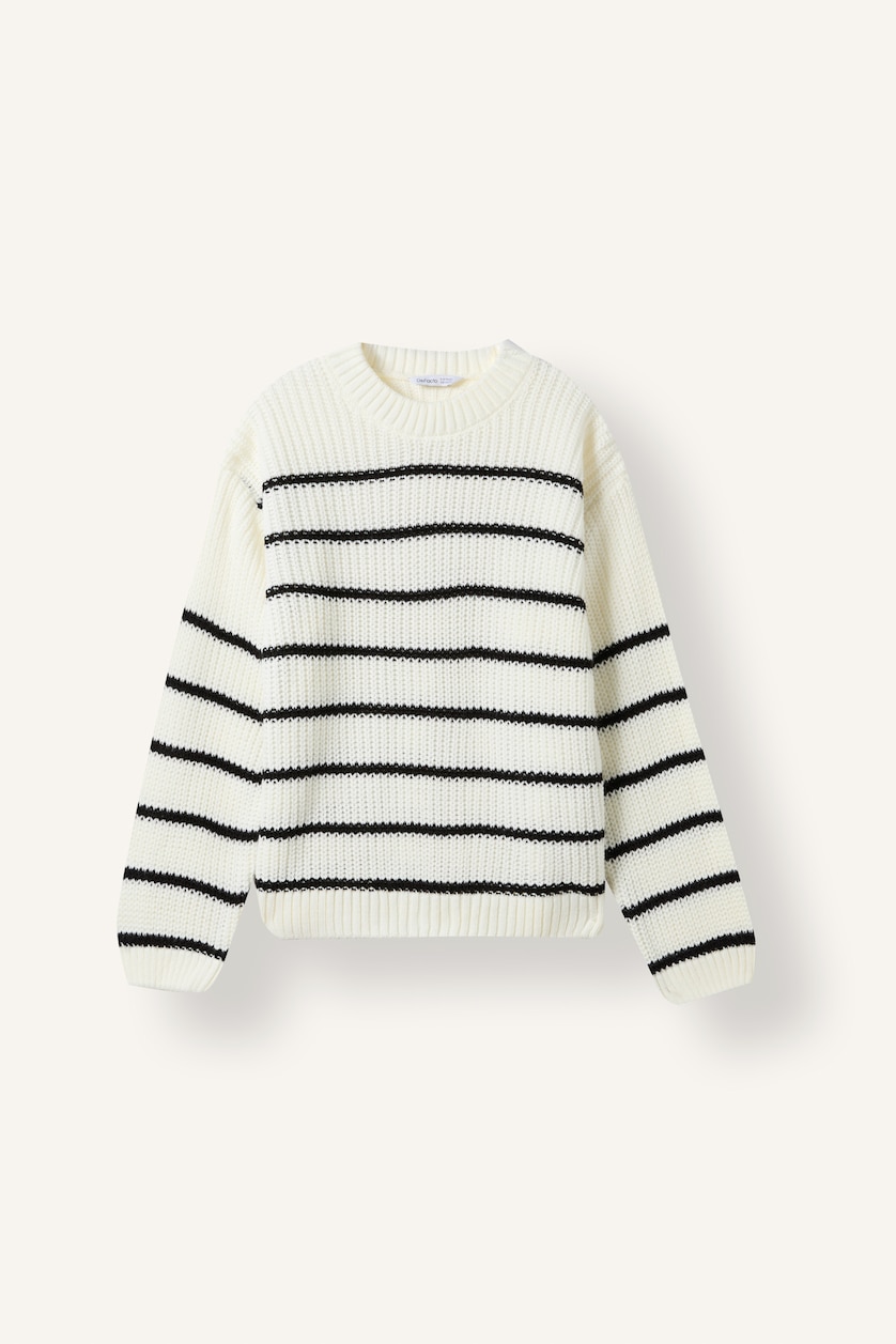 Young Girls - Teen Girls White Girl Regular Fit Crew Neck Pullover