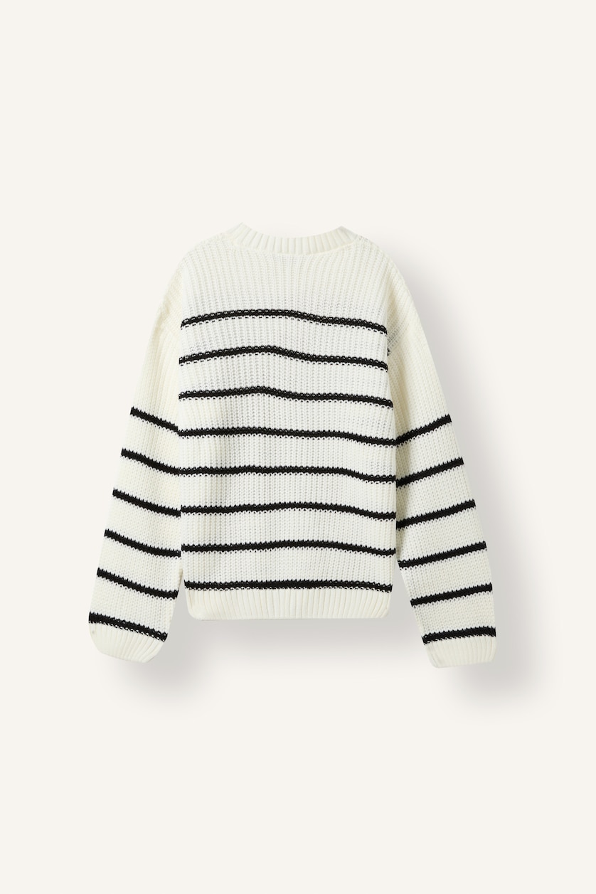 Young Girls - Teen Girls White Girl Regular Fit Crew Neck Pullover