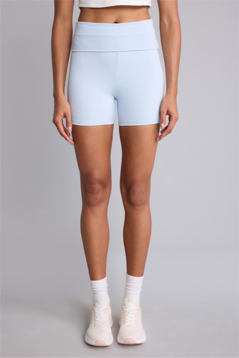 Women Light Blue Biker