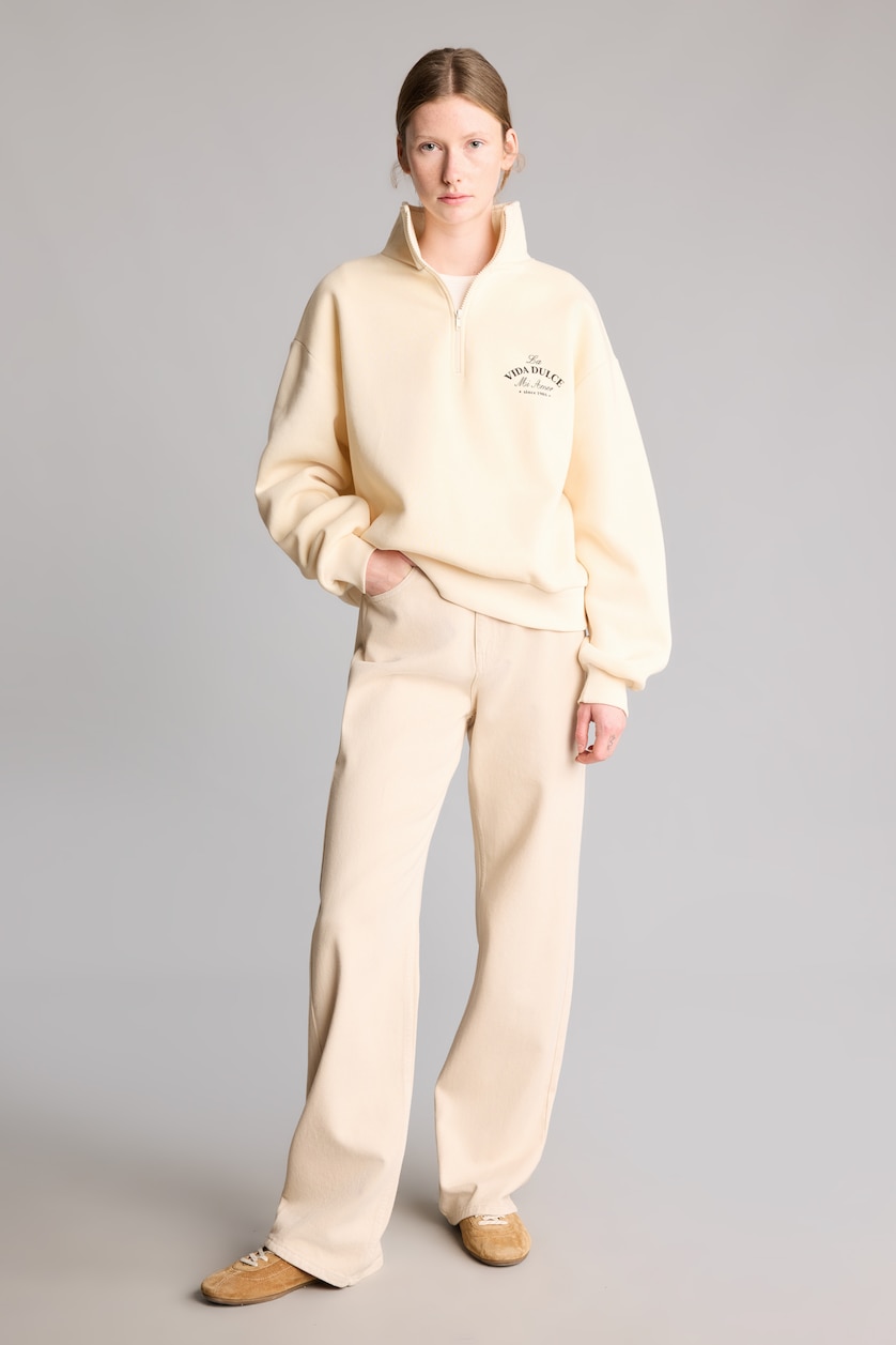 WOMAN Sand Regular Fit Thick Sweatshirt Fabric Sweatshirt