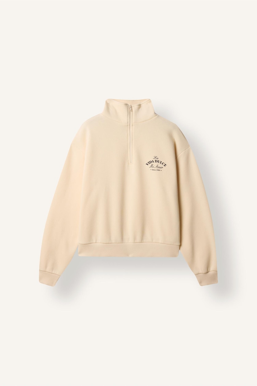 WOMAN Sand Regular Fit Thick Sweatshirt Fabric Sweatshirt