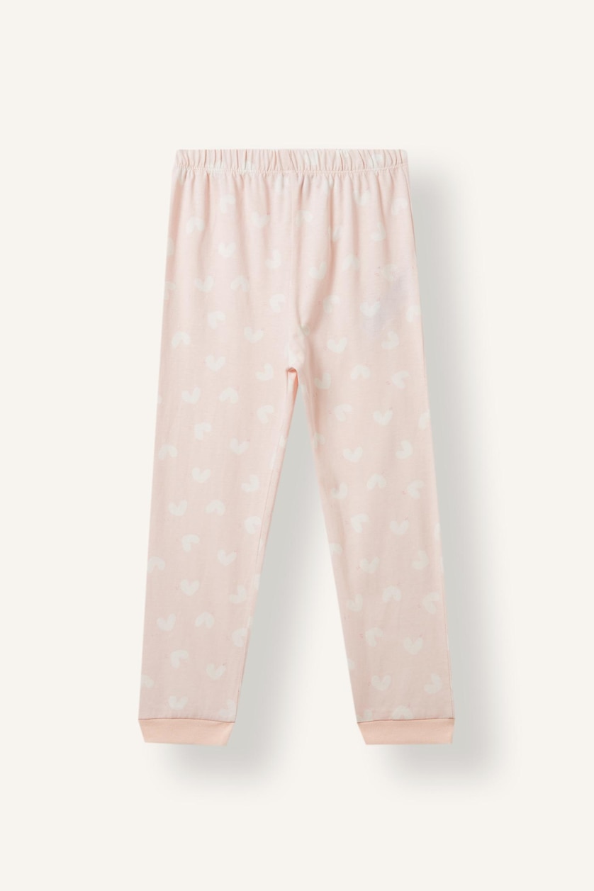 Baby Girls Pink 2 piece Regular Fit Knitted Pyjamas