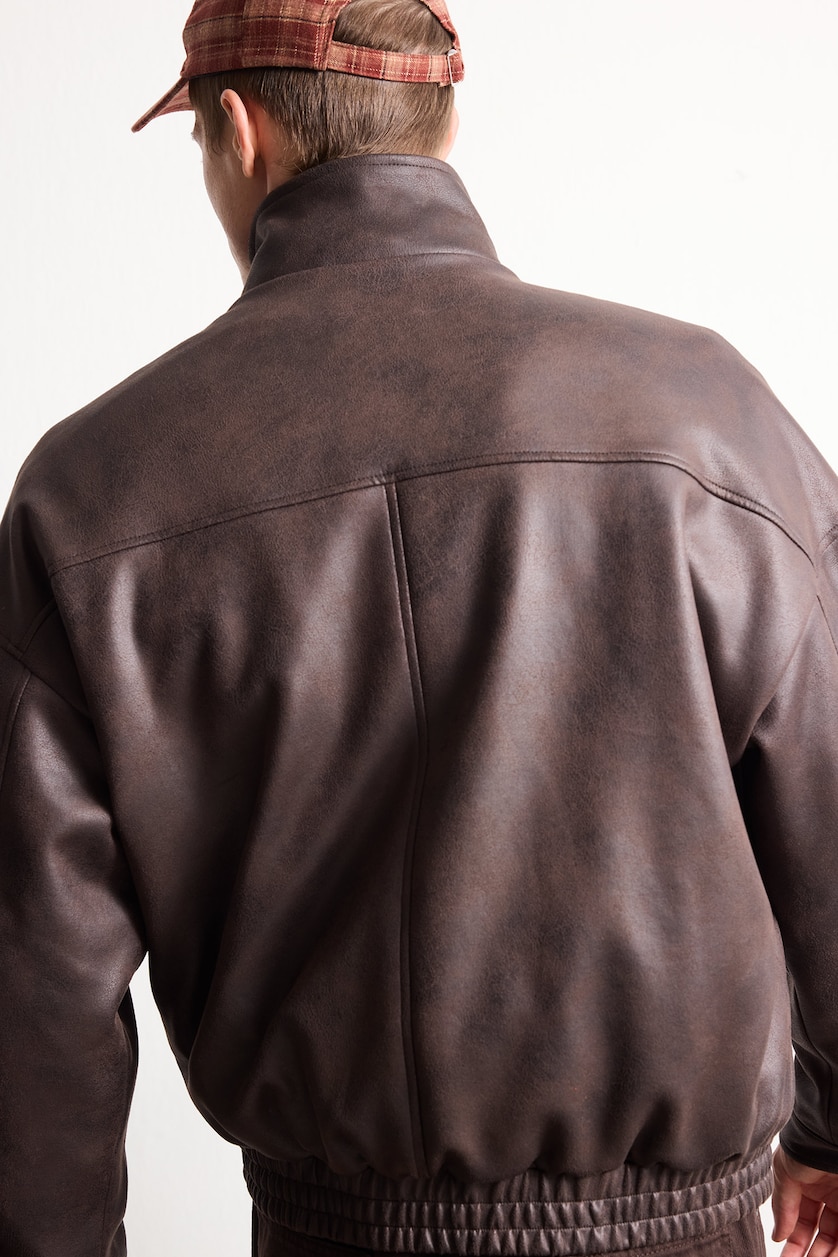 Men Brown Puffer Jacket