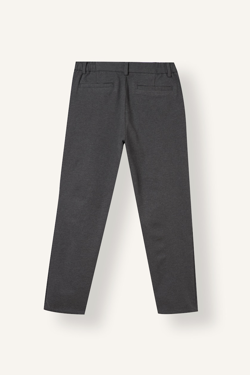 HOMME Anthracite Pantalon à taille normale et jambes droites Coupe tailleur