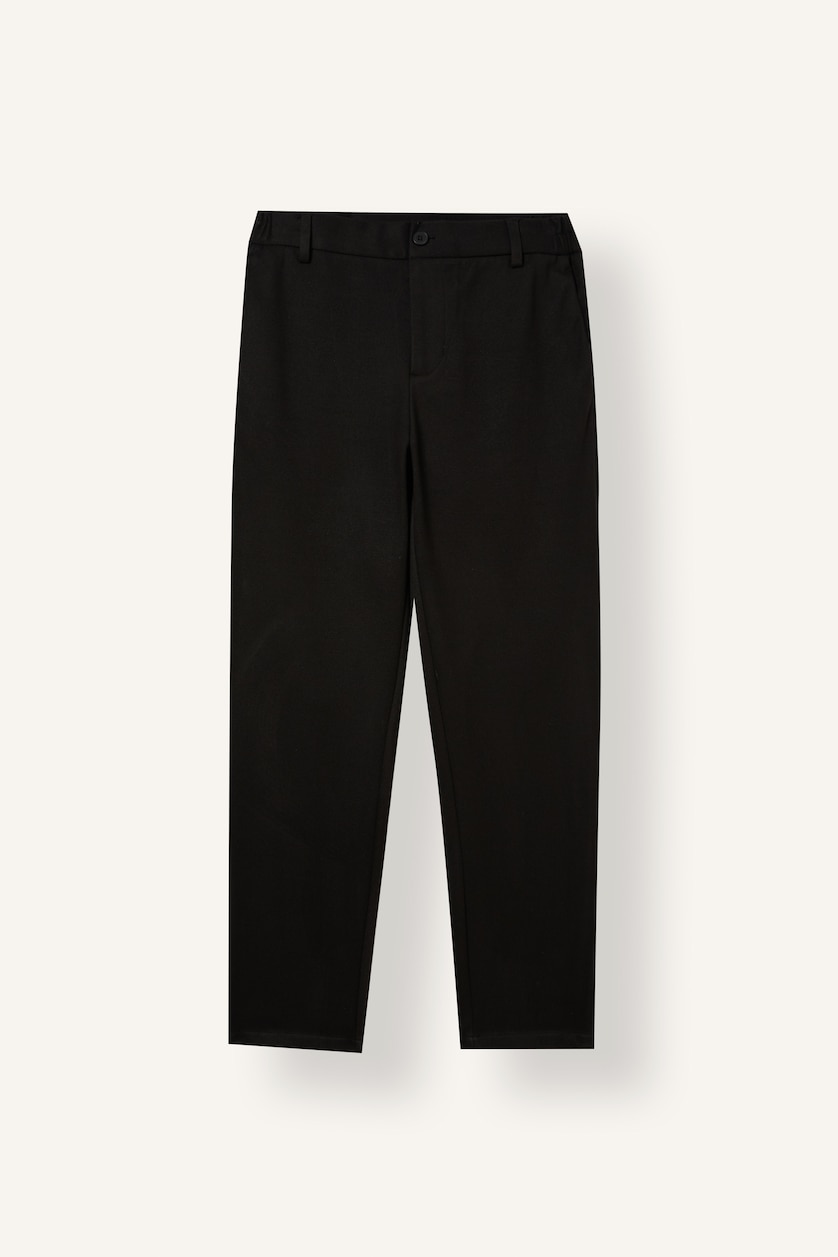 Erkek Siyah Tailored Fit Pantolon
