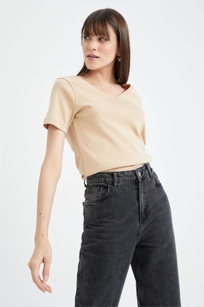 Женщины Визон Slim Fit Short Sleeve T-Shirt
