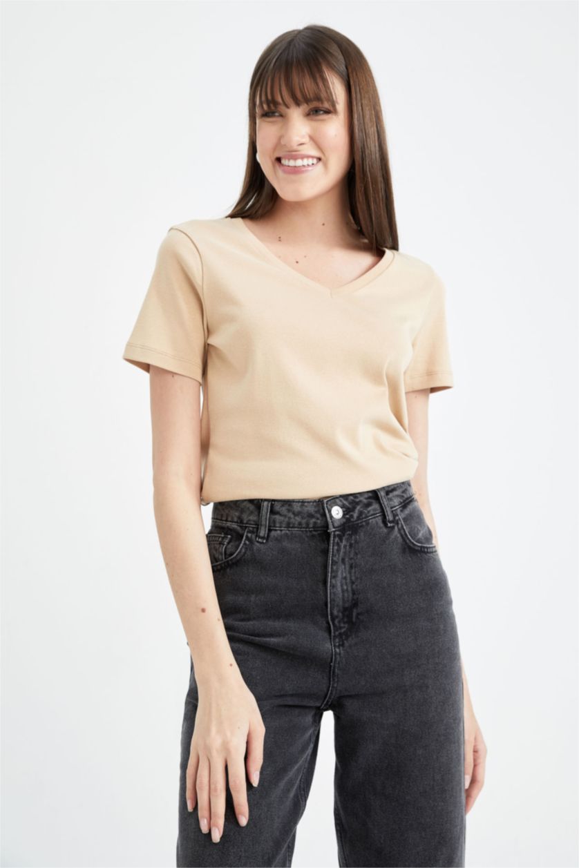 Женщины Визон Slim Fit Short Sleeve T-Shirt