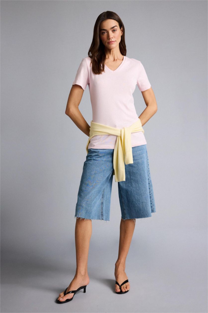 WOMAN Light Pink Woman Short Sleeve T-Shirt