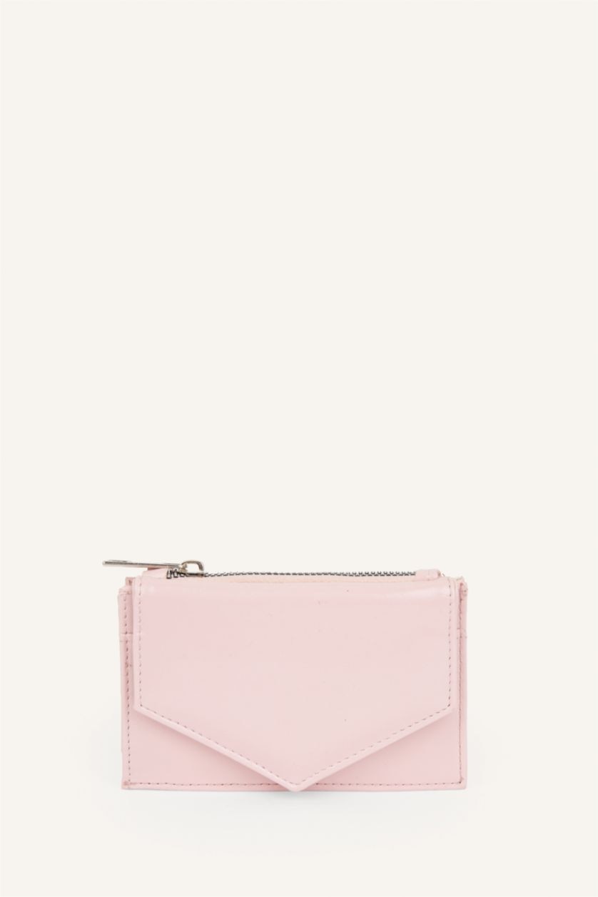 Women Light Pink Woman Faux Leather Wallets