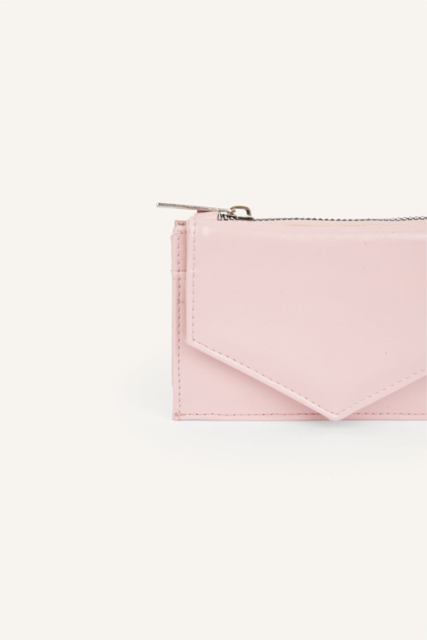 Women Light Pink Woman Faux Leather Wallets