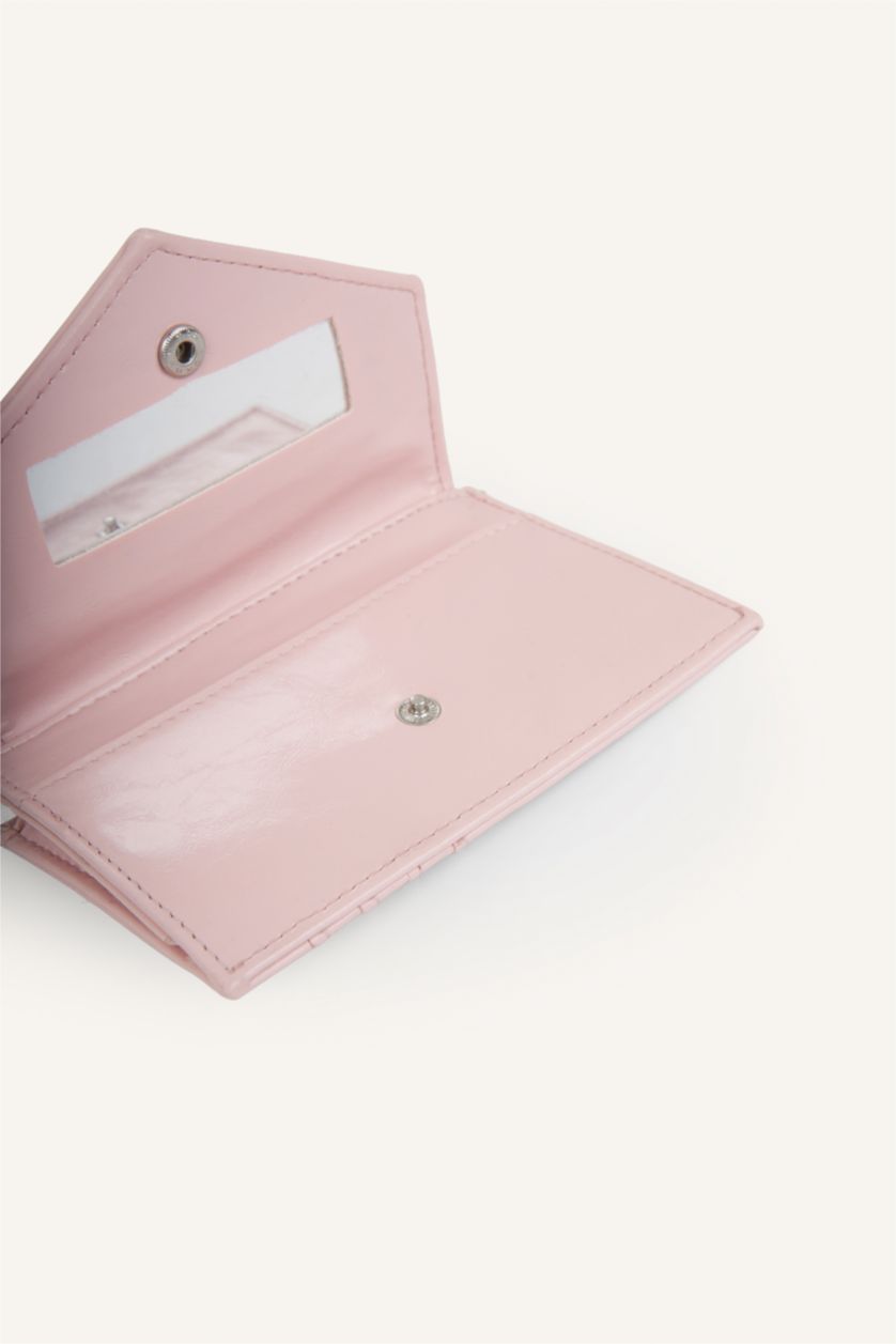 Women Light Pink Woman Faux Leather Wallets