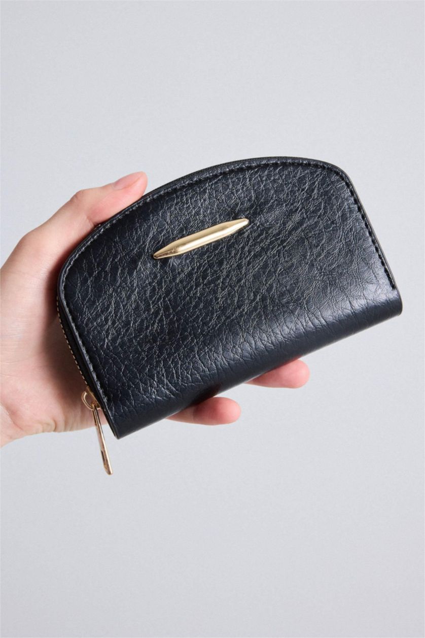 WOMAN Black Woman Faux Leather Wallets
