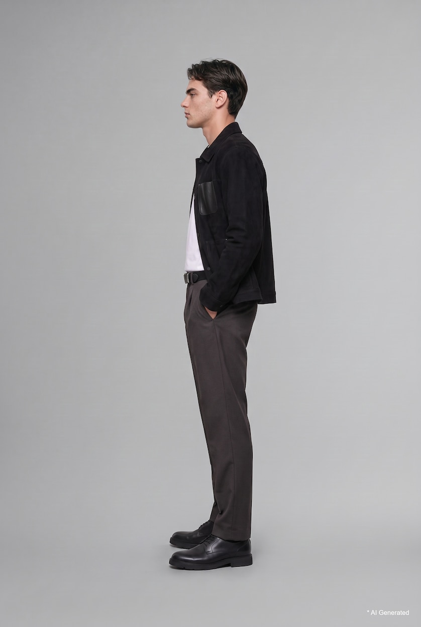 Man Anthracite Relax Fit Trousers