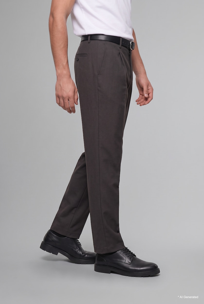 Man Anthracite Relax Fit Trousers