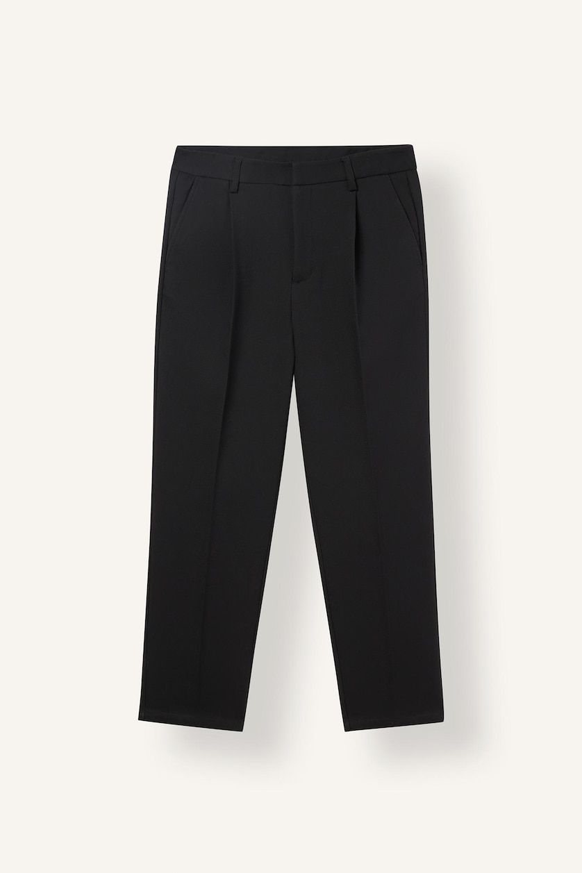 Men Black Relax Fit Trousers
