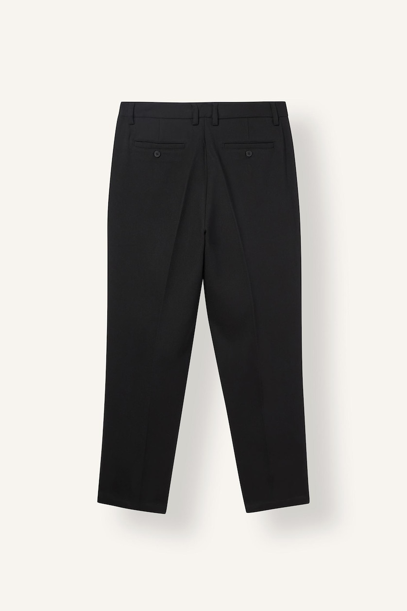 Men Black Relax Fit Trousers