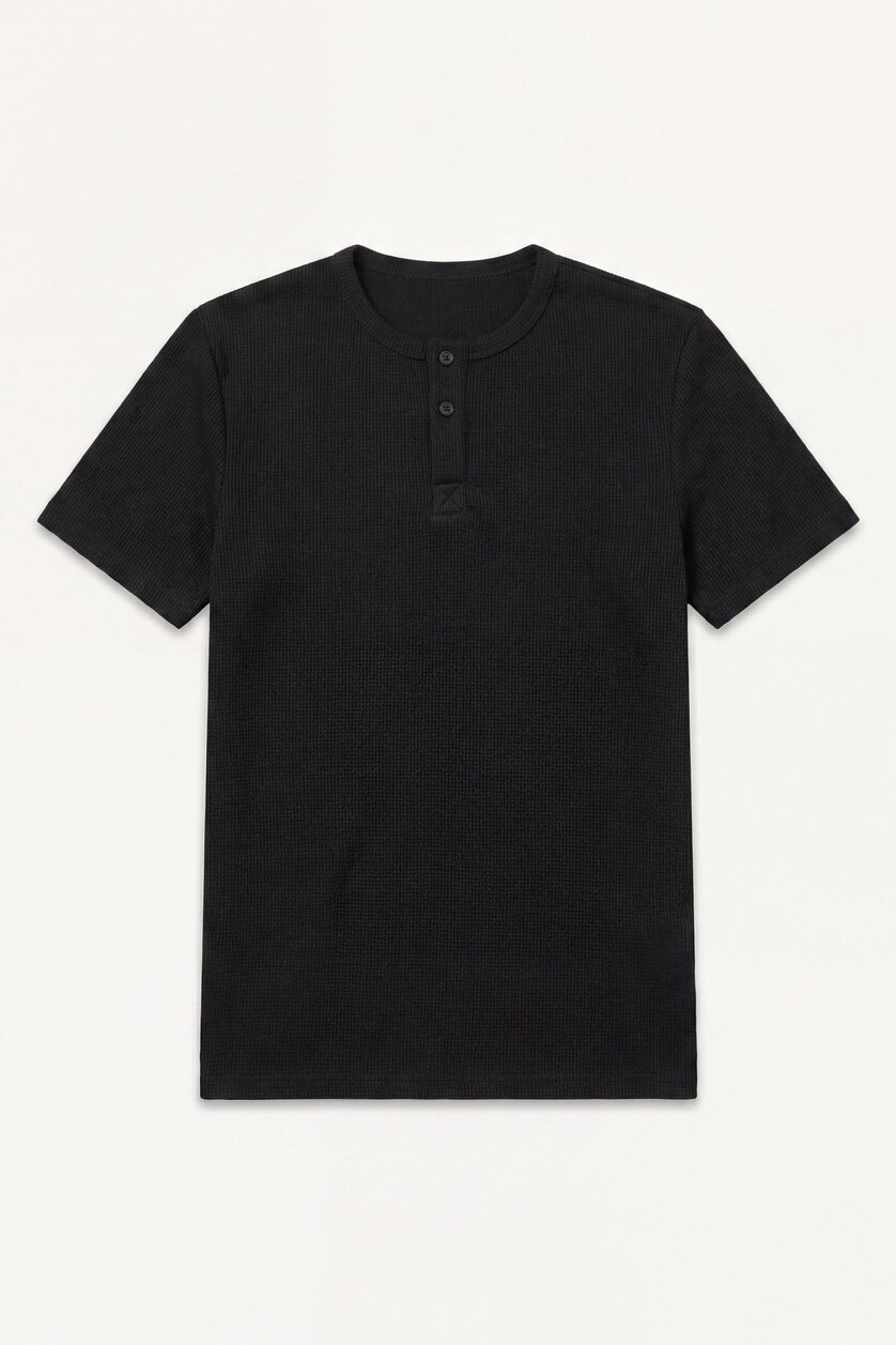 Men Black Slim Fit Short Sleeve T-Shirt