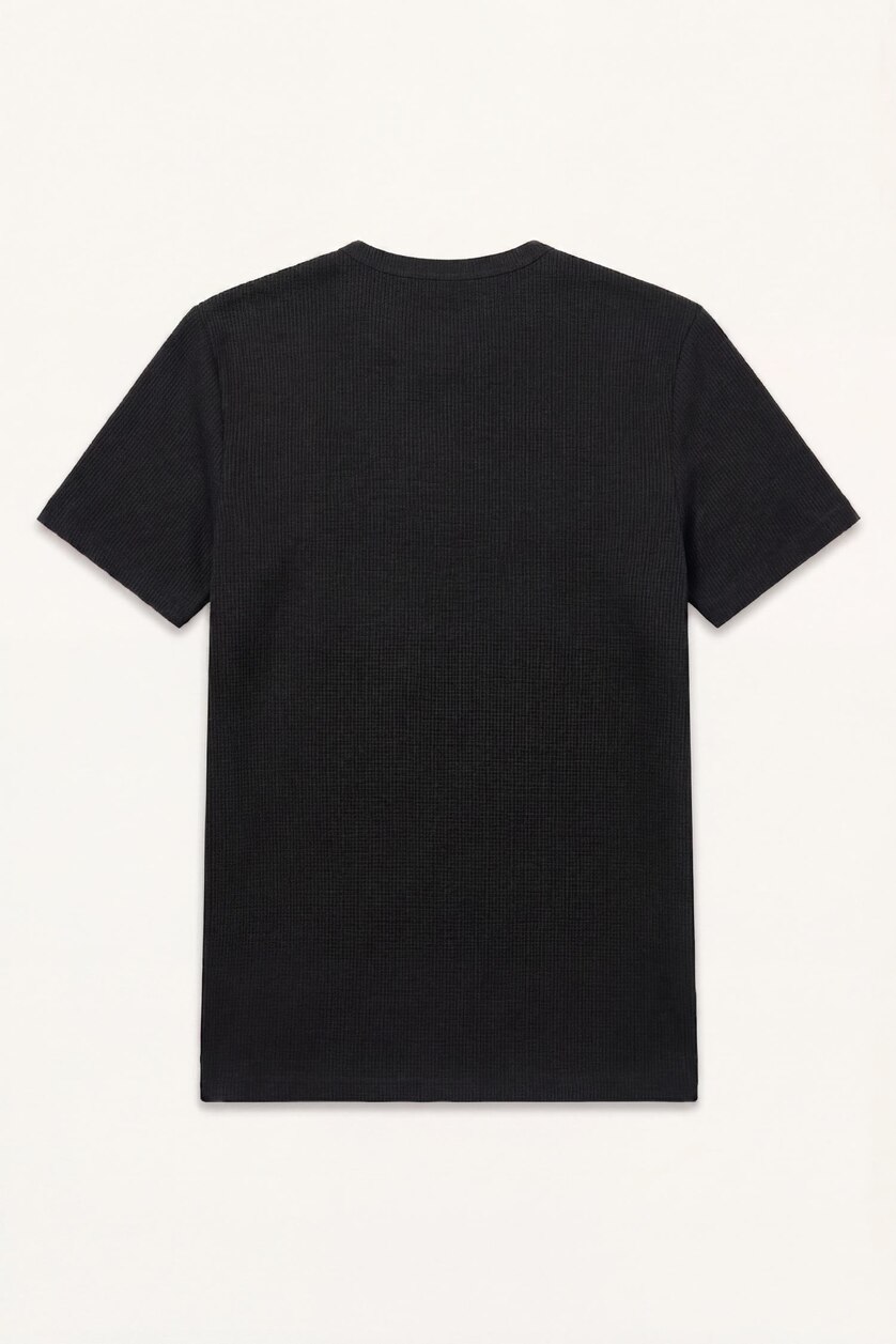 Men Black Slim Fit Short Sleeve T-Shirt
