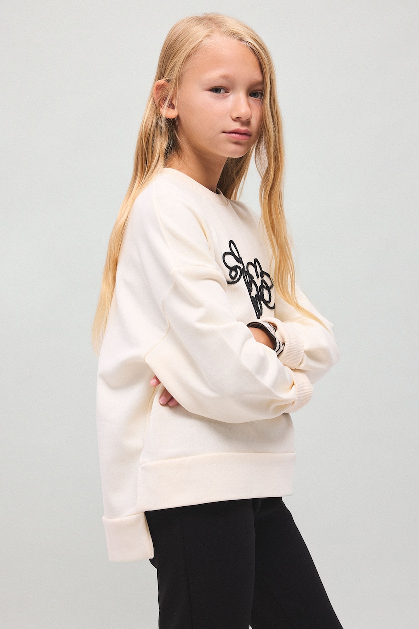 VAJZA & ADOLESHENTE Stone Girl Printed Long Sleeve Sweatshirt and Flared Trousers Set