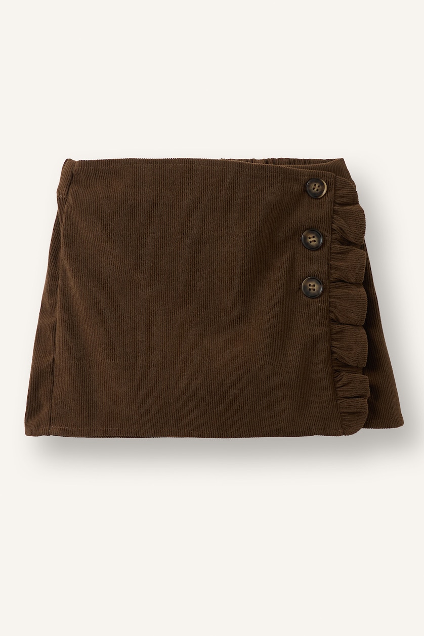 Baby Girls Brown Baby Girl Velvet Skirt